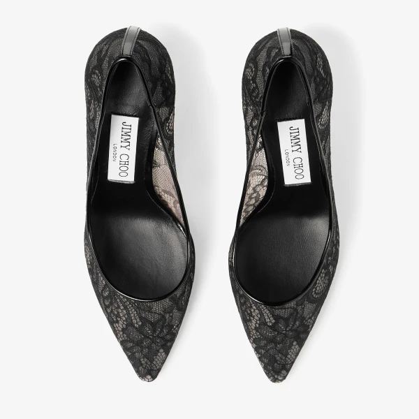 Black Jimmy Choo Romy 85 Pumps, view 5 | Heels