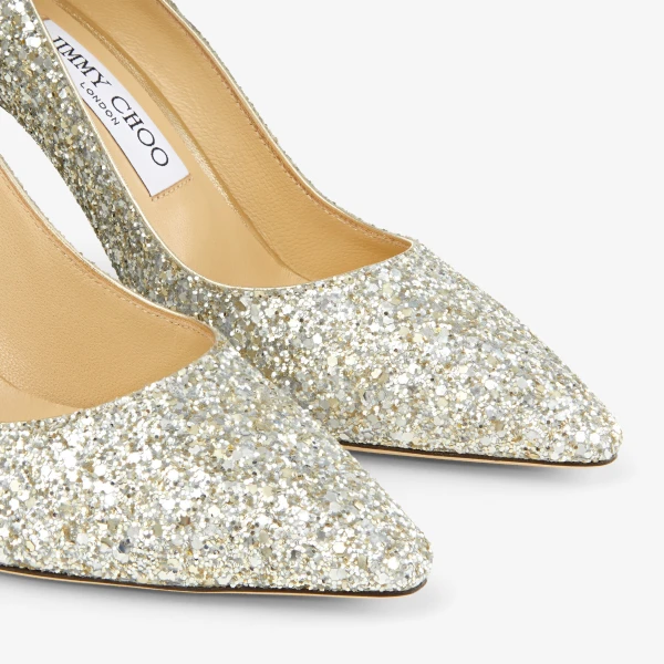 Champagne Jimmy Choo Romy 85 Pumps, view 3 | Heels