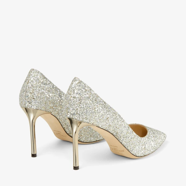Champagne Jimmy Choo Romy 85 Pumps, view 5 | Heels