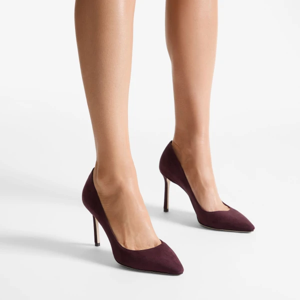 Deep Merlot Jimmy Choo Romy 85 Pumps, view 2 | Heels