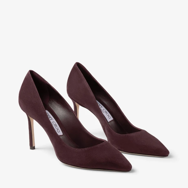 Deep Merlot Jimmy Choo Romy 85 Pumps, view 3 | Heels