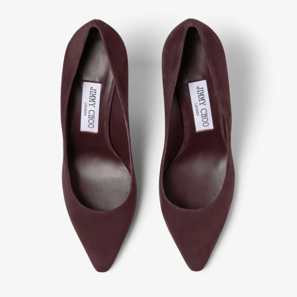 Deep Merlot Jimmy Choo Romy 85 Pumps, view 4 | Heels