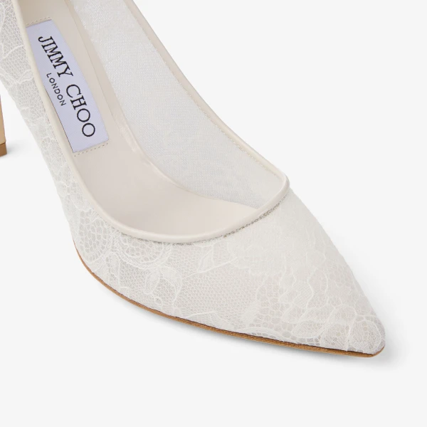 Ivory Jimmy Choo Romy 85 Pumps, view 4 | Heels