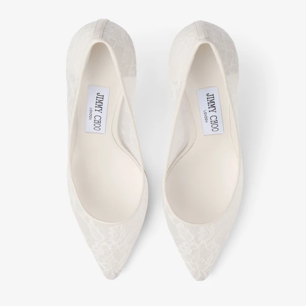 Ivory Jimmy Choo Romy 85 Pumps, view 5 | Heels