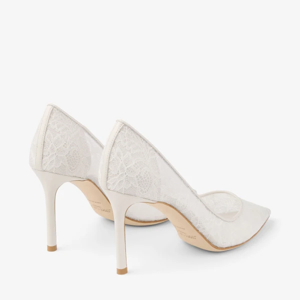 Ivory Jimmy Choo Romy 85 Pumps, view 6 | Heels