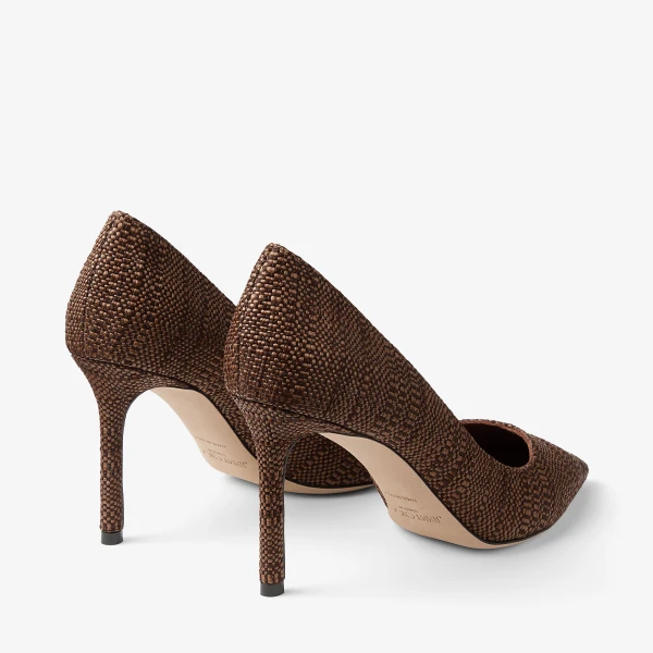 Tan Jimmy Choo Romy 85 Pumps, view 6 | Heels