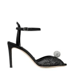 Black Jimmy Choo Sacora 85 Sandals | Sandals