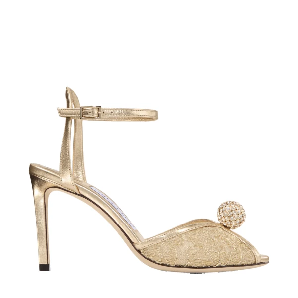 Metallic Jimmy Choo Sacora 85 Sandals | Sandals