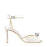 Ivory Jimmy Choo Sacora 85 Sandals | Sandals