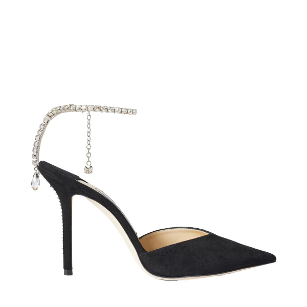Black Jimmy Choo Saeda 100 Pumps | Heels