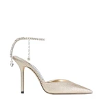 Metallic Jimmy Choo Saeda 100 Pumps | Heels