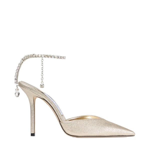 Metallic Jimmy Choo Saeda 100 Pumps | Heels