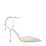 White Jimmy Choo Saeda 100 Pumps | Heels