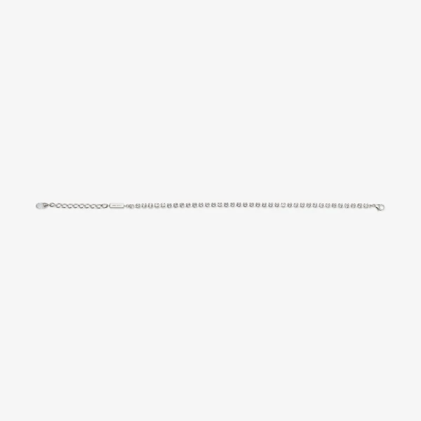 Silver and Crystal Jimmy Choo Saeda Anklet, view 4 | Jewelry