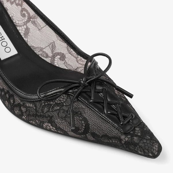 Black Jimmy Choo Scarlett 50 Pumps, view 3 | Heels