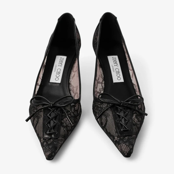 Black Jimmy Choo Scarlett 50 Pumps, view 4 | Heels