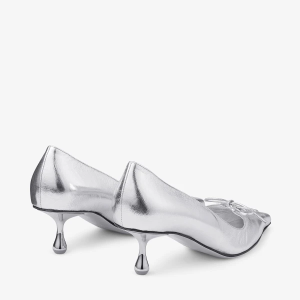 Silver Jimmy Choo Scarlett 50 Pumps, view 6 | Heels
