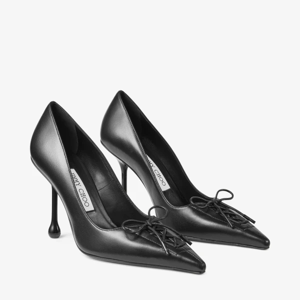 Black Jimmy Choo Scarlett 95 Pumps, view 3 | Heels