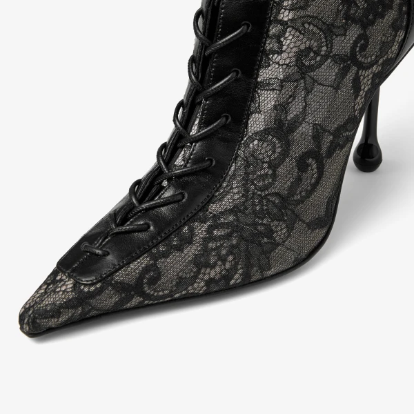 Black Jimmy Choo Scarlett Ankle Boot 95, view 4 | Boots