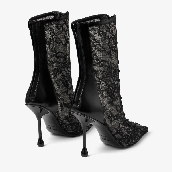 Black Jimmy Choo Scarlett Ankle Boot 95, view 5 | Boots