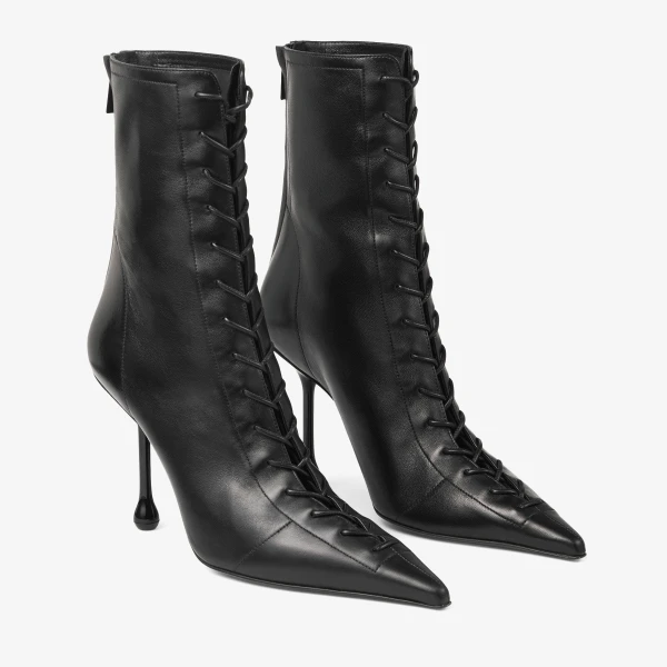 Black Jimmy Choo Scarlett Ankle Boot 95, view 3 | Boots