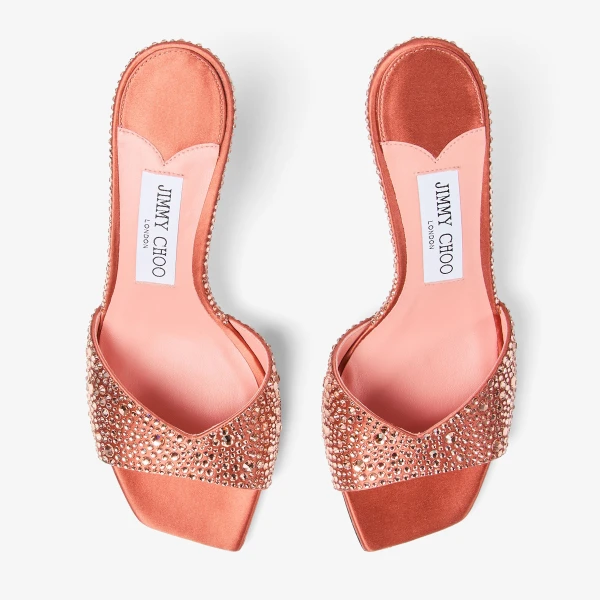 Grapefruit Jimmy Choo Skye 70 Mules, view 5 | Mules