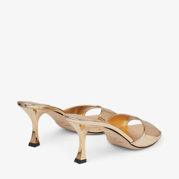 Gold Jimmy Choo Skye 70 Sandals, view 6 | Sandals