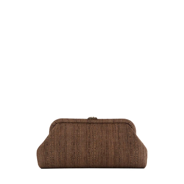 Beige Jimmy Choo Skylar Clutch Bag | Clutch Bags