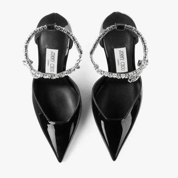 Black Jimmy Choo Stevie 100 Pumps, view 5 | Heels
