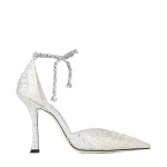Ivory Jimmy Choo Stevie 100 Pumps | Heels