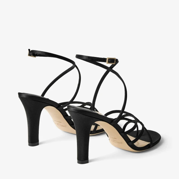 Black Jimmy Choo Strappy Sandals, view 6 | Sandals