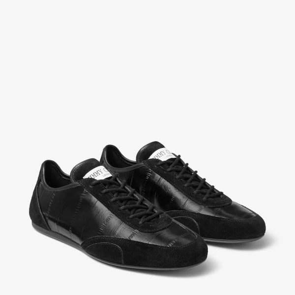 Black Jimmy Choo Sunny Trainers, view 3 | Sneakers