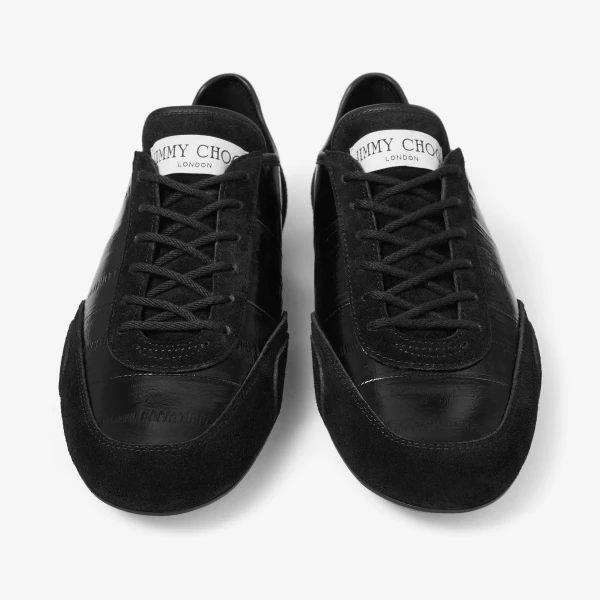 Black Jimmy Choo Sunny Trainers, view 5 | Sneakers