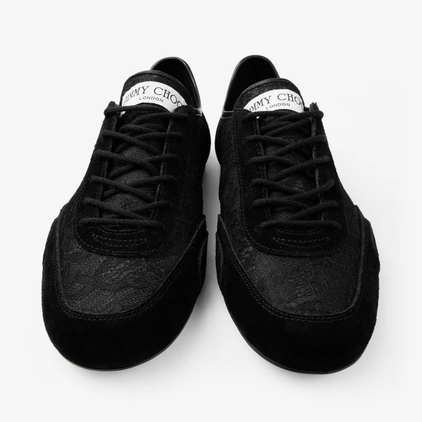 Black Mix Jimmy Choo Sunny Trainers, view 6 | Sneakers
