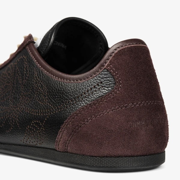 Black and Chocolate Mix Jimmy Choo Sunny Trainers, view 4 | Sneakers