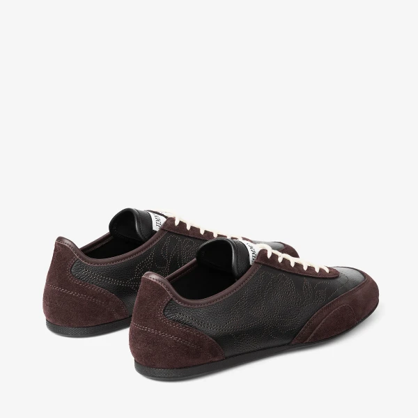 Black and Chocolate Mix Jimmy Choo Sunny Trainers, view 6 | Sneakers