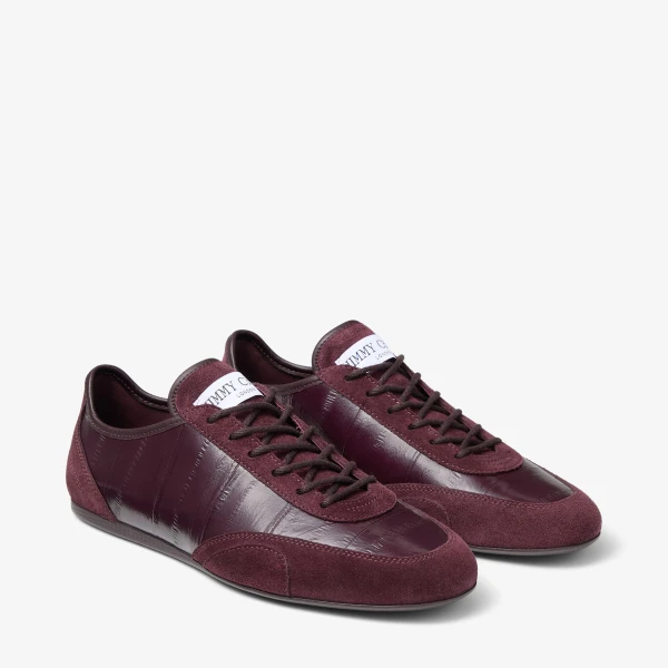 Dark Merlot Jimmy Choo Sunny Trainers, view 4 | Sneakers