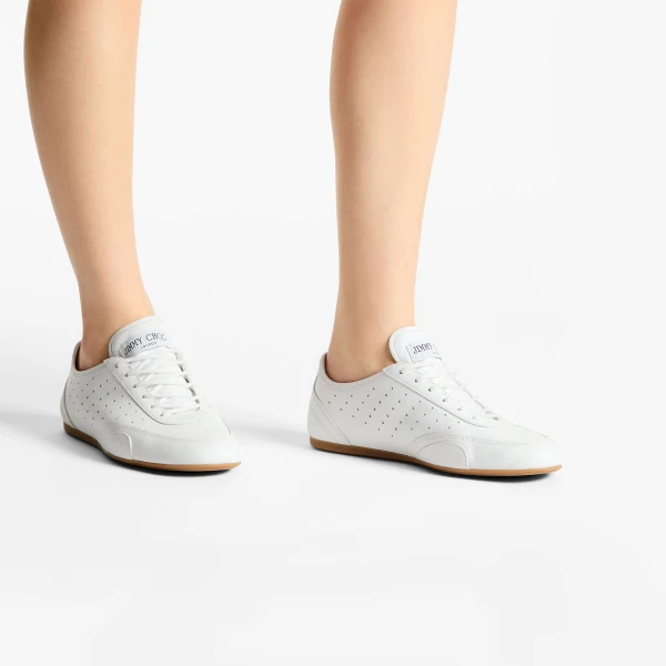 White and Gum Jimmy Choo Sunny Trainers, view 2 | Sneakers