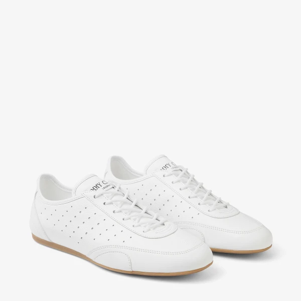 White and Gum Jimmy Choo Sunny Trainers, view 3 | Sneakers
