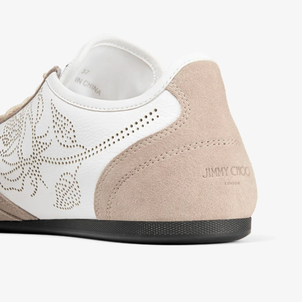 White and Stone Jimmy Choo Sunny Trainers, view 4 | Sneakers