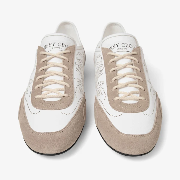 White and Stone Jimmy Choo Sunny Trainers, view 5 | Sneakers