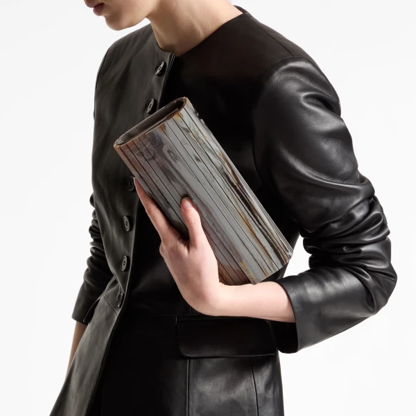 Grey Mix Jimmy Choo Sweetie Clutch Bag, view 2 | Clutch Bags