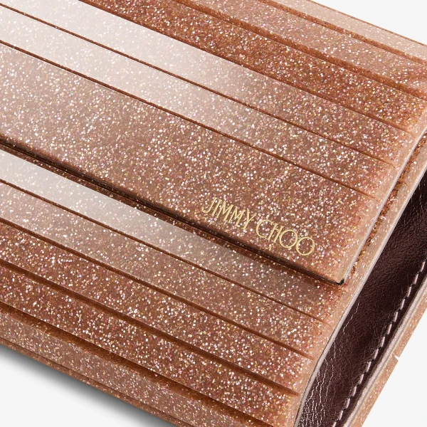 Rose Jimmy Choo Sweetie Clutch Bag, view 3 | Clutch Bags