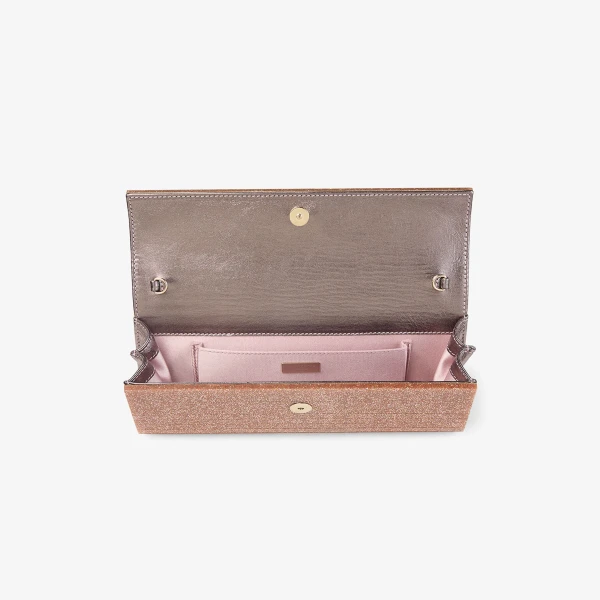 Rose Jimmy Choo Sweetie Clutch Bag, view 4 | Clutch Bags