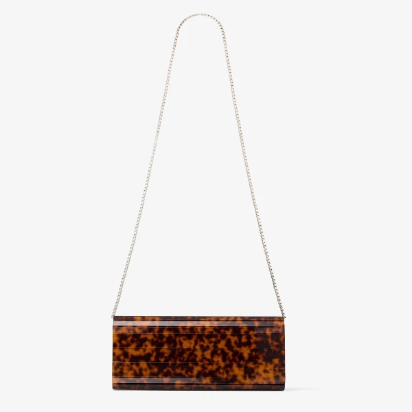 Tortoiseshell Jimmy Choo Sweetie Clutch Bag, view 6 | Clutch Bags