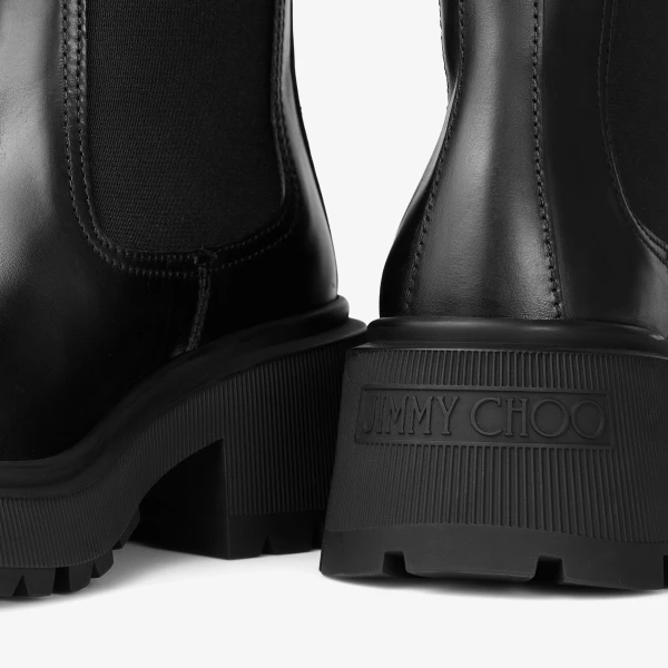 Black Jimmy Choo Tamia Chelsea Flat, view 4 | Boots