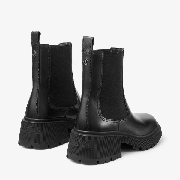 Black Jimmy Choo Tamia Chelsea Flat, view 5 | Boots
