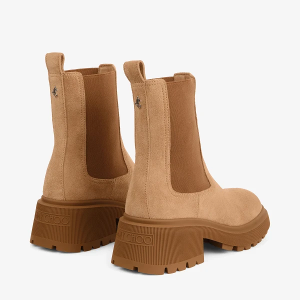 Toffee Jimmy Choo Tamia Chelsea Flat, view 5 | Boots