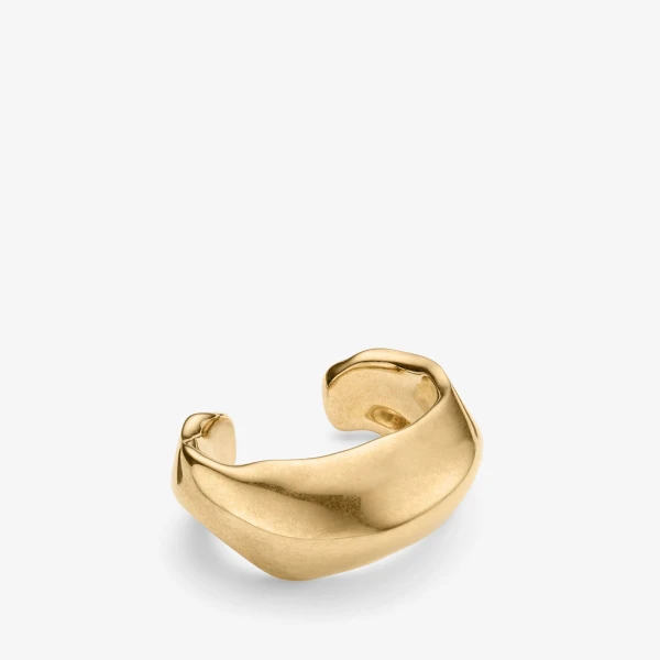 Gold Jimmy Choo Textured Bracelet, view 2 | Bracelets