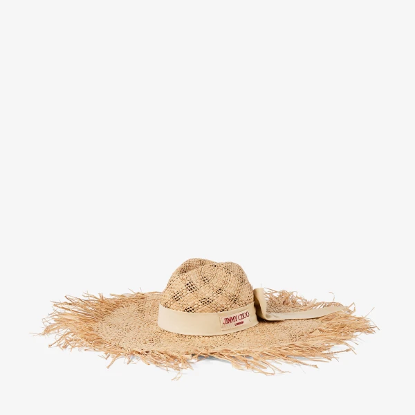 Natural Jimmy Choo Thalia Large Hat, view 5 | Hats